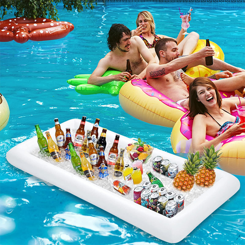 NEXORA Inflatable Pool Party Ice Tray and Beverage Cooler