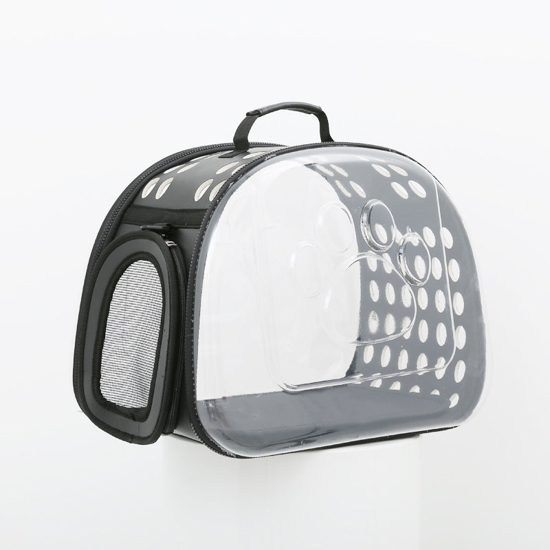 Foldable PVC Space Capsule Cat Carrier Bag