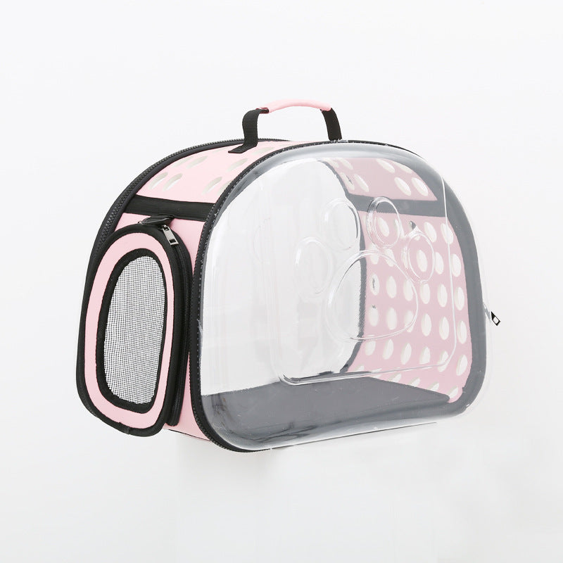 Foldable PVC Space Capsule Cat Carrier Bag