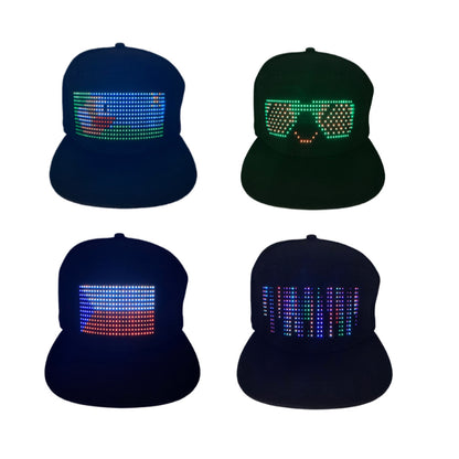 NEXORA 2026 New Editable LED Hat with Multilingual Display