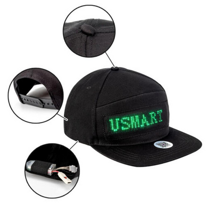 NEXORA Bluetooth Cap with LED Display and Multilingual App