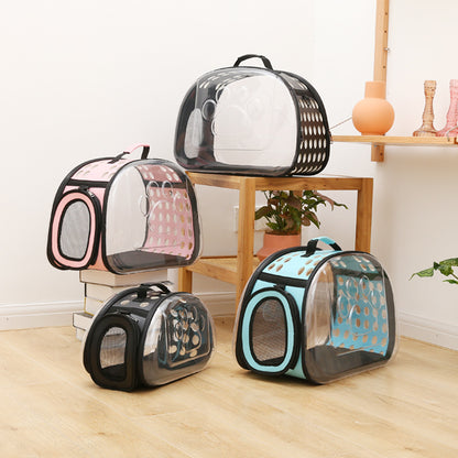 Foldable PVC Space Capsule Cat Carrier Bag
