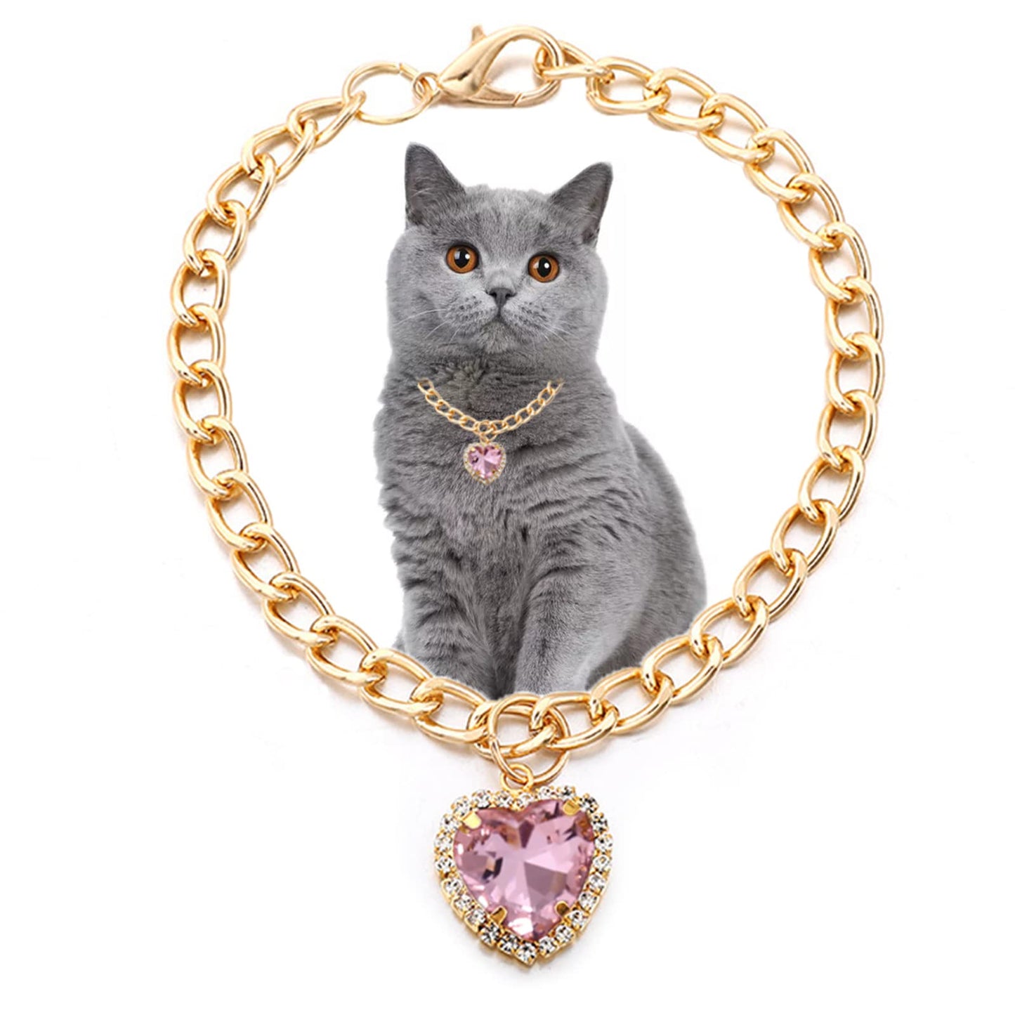 Pet Heaven™ Heart Crystal Pet Necklace