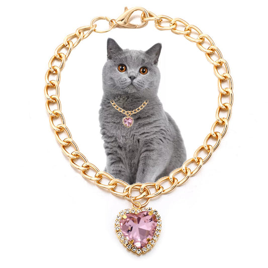 Pet Heaven™ Heart Crystal Pet Necklace