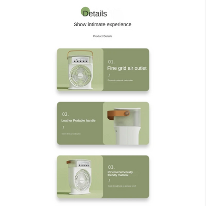 NEXORA New Mini Spray Fan with Humidifying Cooling Function