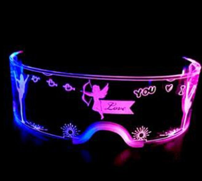 NEXORA LED Colorful Light Up Glasses for Parties and Events