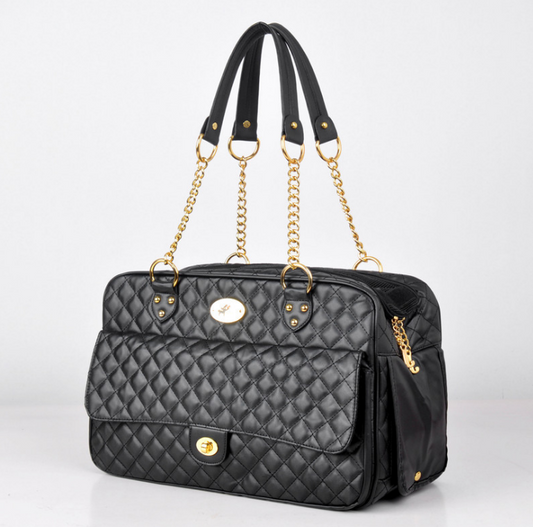 Checkered Pet Carrier Backpack for Dogs and Cats