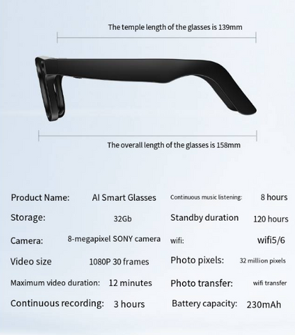 NEXORA VIP AI Camera Smart Glasses