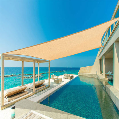 NEXORA Outdoor Waterproof UV-Resistant Triangle Sunshade Canopy