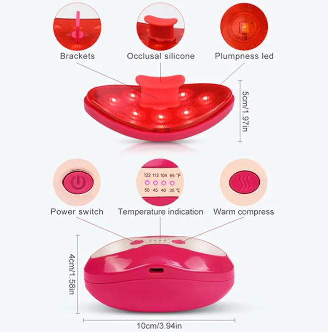 NEXORA Lip Beauty Device LED Heating Portable
