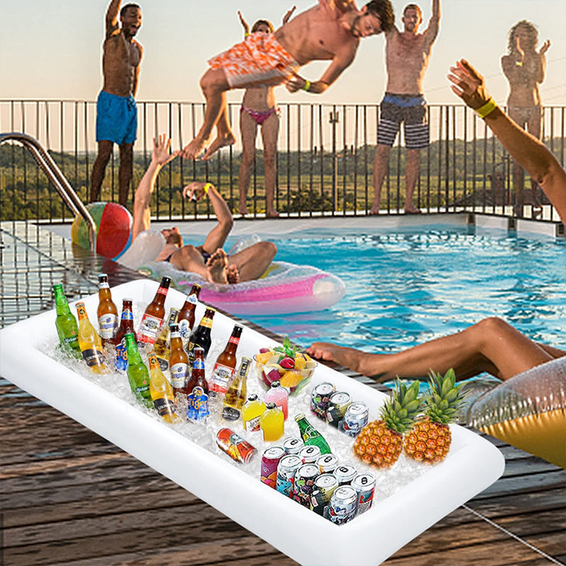 NEXORA Inflatable Pool Party Ice Tray and Beverage Cooler
