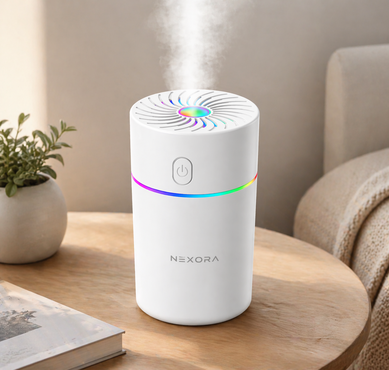 NEXORA Car USB Humidifier & Air Purifier