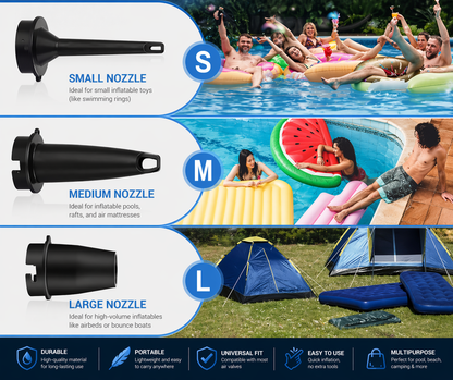 NEXORA Wireless Electric Air Pump for Swimming Pool & Toys