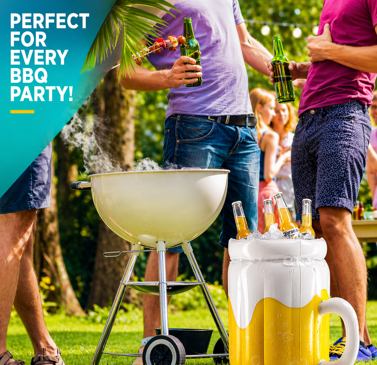 NEXORA Large Inflatable Beer Mug Cooler