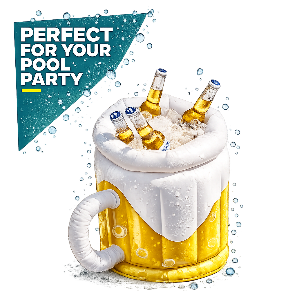 NEXORA Large Inflatable Beer Mug Cooler