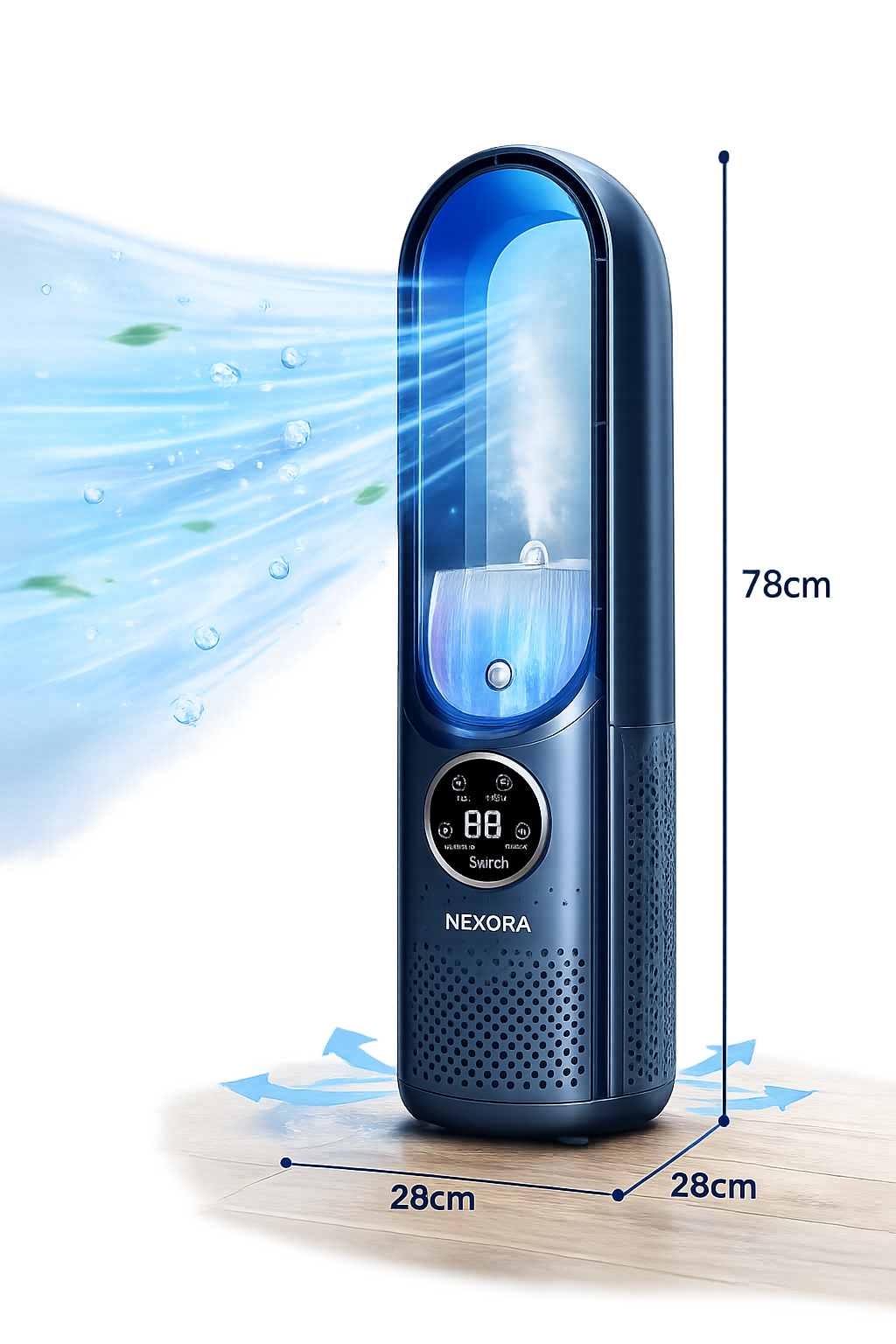 NEXORA Mist Cooling Desktop Spray Fan