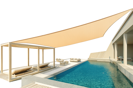 NEXORA Outdoor Waterproof UV-Resistant Triangle Sunshade Canopy