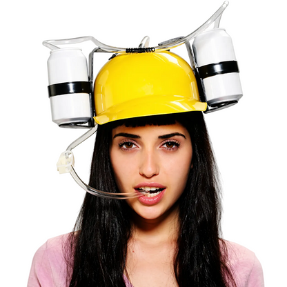 NEXORA Drink Helmet with Straw for Gaming and Parties