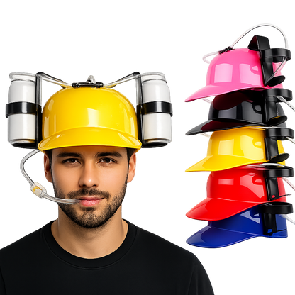 NEXORA Drink Helmet with Straw for Gaming and Parties