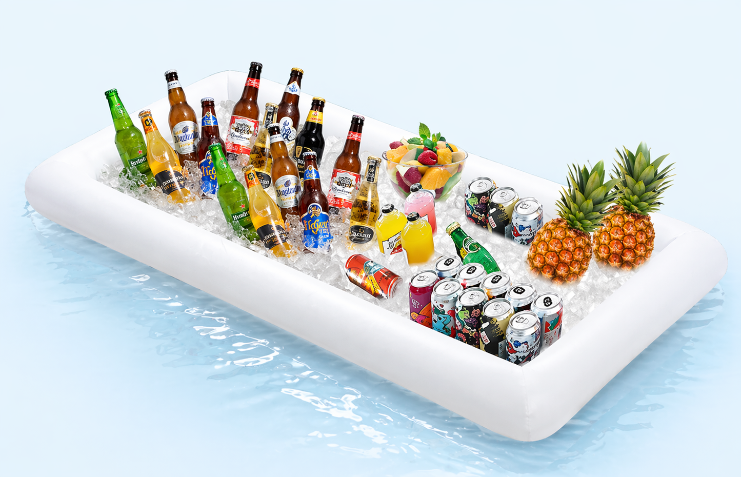 NEXORA Inflatable Pool Party Ice Tray and Beverage Cooler