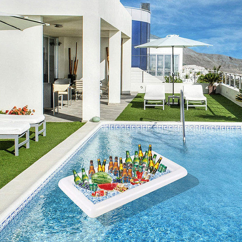 NEXORA Inflatable Pool Party Ice Tray and Beverage Cooler