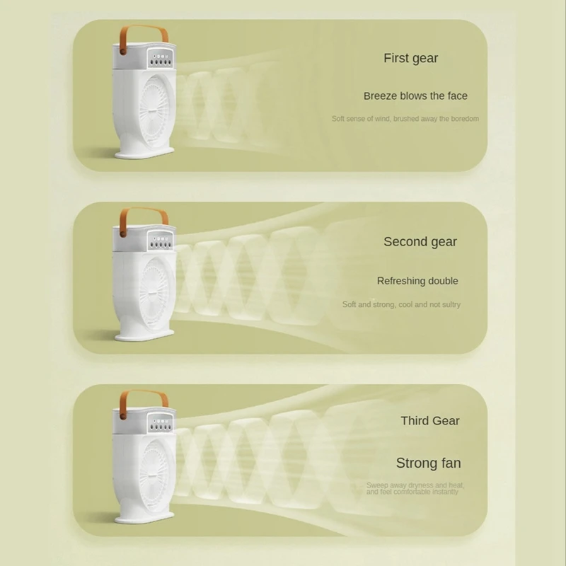 NEXORA New Mini Spray Fan with Humidifying Cooling Function
